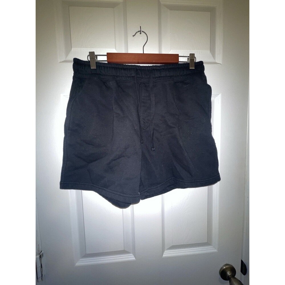 Men’s Forever 21 Fleece Sweat Shorts Black Size Large